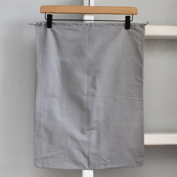 Miu Miu Gray Logo Canvas Cotton Drawstring Dust Bag 21" x 15.75" - Picture 2 of 4